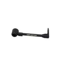 Lever guard ACCOSSATO with black hose and joint right, aluminium
