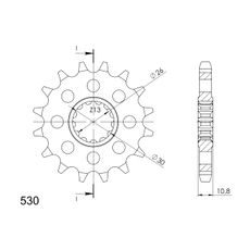 Řetězové kolečko SUPERSPROX CST-579:16 16 zubů, 530
