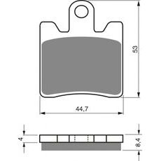 Brzdové destičky GOLDFREN 147 S33 STREET FRONT