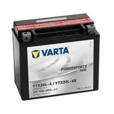 Motobaterie Varta YTX20L-BS, 12V, 18Ah, 250A