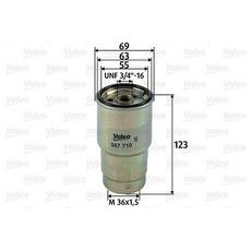 Palivový filtr VALEO 587710