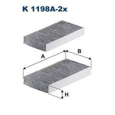 Filtr, vzduch v interiéru FILTRON K 1198A-2x