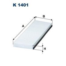 Filtr, vzduch v interiéru FILTRON K 1401