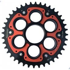 Řetězová rozeta STEALTH s hliníkovým unašečem SUPERSPROX RSA-737_530:40-RED červená 40 zubů, 520