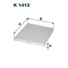 Filtr, vzduch v interiéru FILTRON K 1412