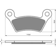 Brzdové destičky GOLDFREN 407 S33 STREET REAR