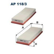 Vzduchový filtr FILTRON AP 118/3-2x