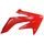 Spoilery chladiče POLISPORT 8410300003 (pár) červená CR 04 pro HONDA CRF 250 R 2004-2009