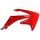 Spoilery chladiče POLISPORT 8412700001 (pár) červená CR 04 pro HONDA CRF 450 R 2009-2012, HONDA CRF 250 R 2010-2013