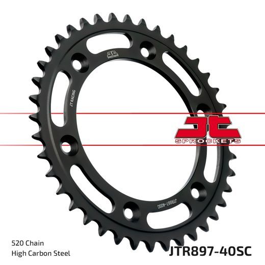 Řetězová sada EK - stříbrný řetěz 520 SRX, X-kroužek, kolečko JT, rozeta JT pro KTM EXC (XC) 300 2005-2011