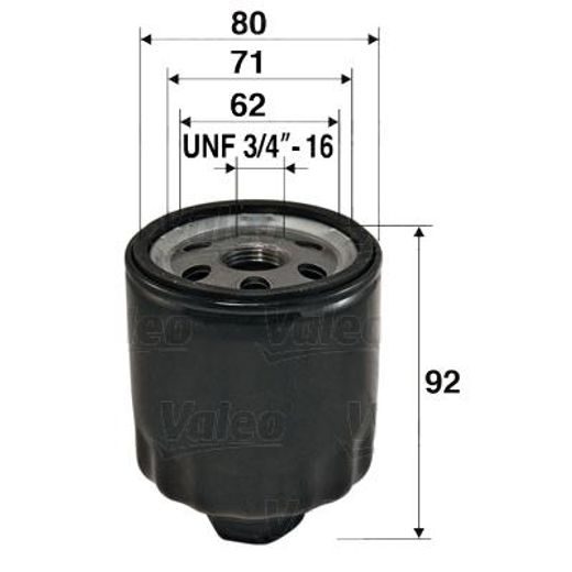 VALEO 586009 - Olejový filtr
