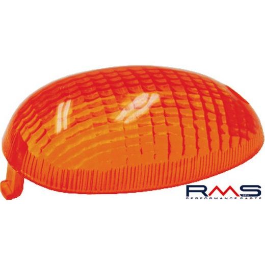 Sklo blinkru - levé přední RMS 246470060 oranžová Homologace
