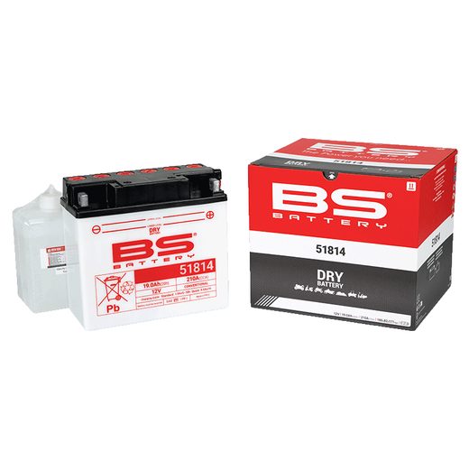Konvenční motocyklová baterie BS-BATTERY BS51814 (12C16A-3B) Včetně balení kyseliny
