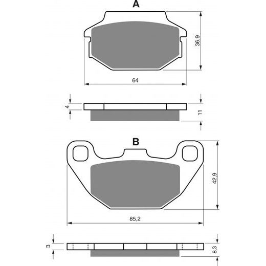 Brzdové destičky GOLDFREN 183 S3
