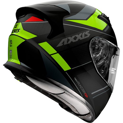 Integrální helma AXXIS GP RACER SV FIBER TECH matná fluo žlutá XL