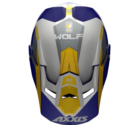 Motokrosová helma AXXIS WOLF bandit c3 matt yellow L