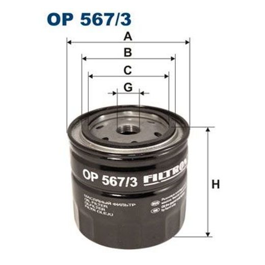 Olejový filtr FILTRON OP 567/3