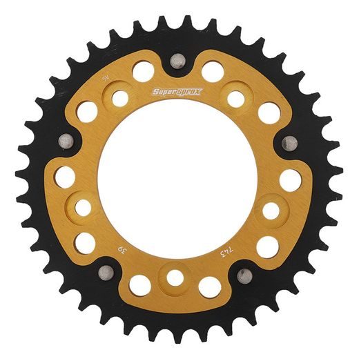 Řetězová rozeta SUPERSPROX STEALTH RST-743:39-GLD zlatá 39 zubů, 520