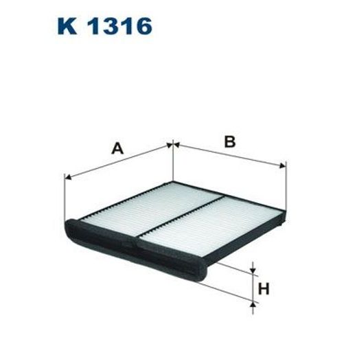 Filtr, vzduch v interiéru FILTRON K 1316