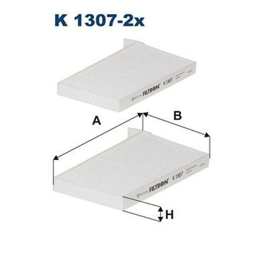 Filtr, vzduch v interiéru FILTRON K 1307-2x