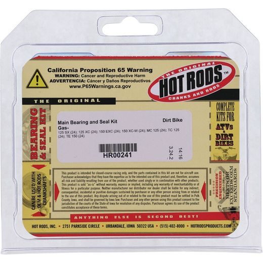 Sada ložisek a těsnění klikové hřídele HOT RODS HR00241