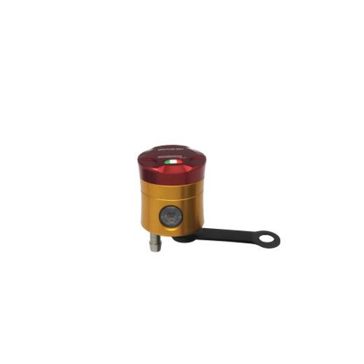 Nádobka na brzdovou kapalinu ACCOSSATO CNC-worked vč. rovného držáku červená