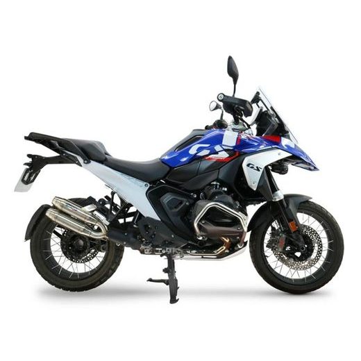 Dvojitá koncovka výfuku Slip-on GPR DEEPTONE DUPLEX BM.110.DEPX Broušená nerezová ocel zahrnuje odnímatelné dB killery a spojovací svody