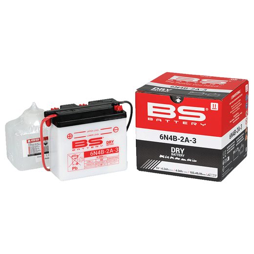 Konvenční motocyklová baterie BS-BATTERY 6N4B-2A-3 Včetně balení kyseliny