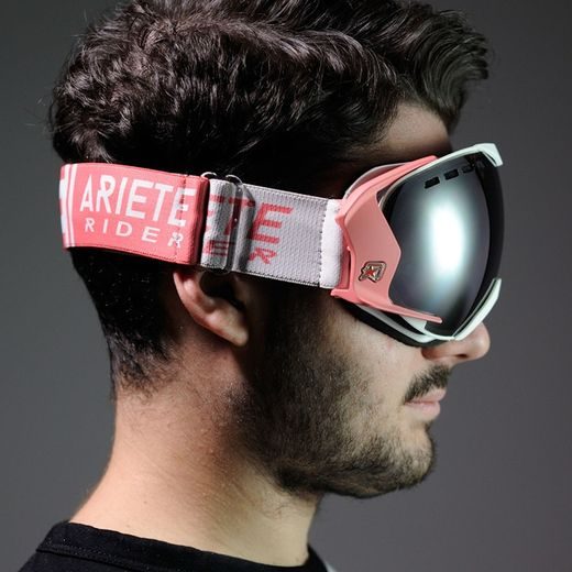 Brýle ARIETE MANTIS 13940-BCSC bílá růžové úchyty, stříbrné sklo