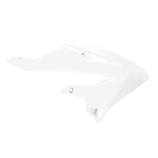 Plastové kryty chladiče POLISPORT 8477200002 bílá pro YAMAHA YZ 125 2022-2026, YAMAHA YZ 250 2022-2026