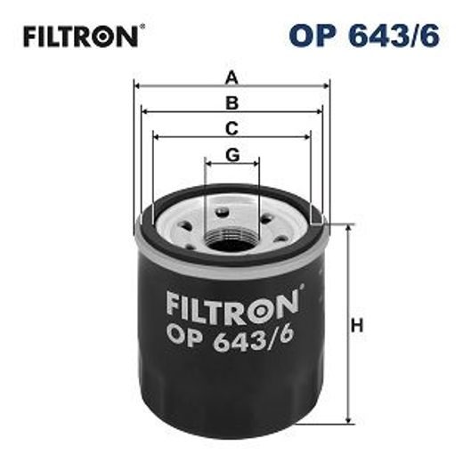 Olejový filtr FILTRON OP 643/6