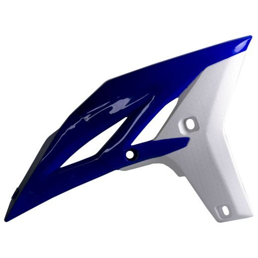 Spoilery chladiče POLISPORT 8413700006 (pár) modrá Yam98/bílá pro YAMAHA WR 450 F 2012-2015, YAMAHA YZ 250 F 2010-2013