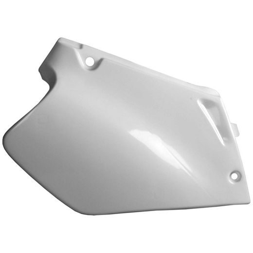 Boční číslové tabulky POLISPORT 8411000001 (pár) bílá pro HONDA CR 125 R 1995-1997, HONDA CR 250 R 1995-1996