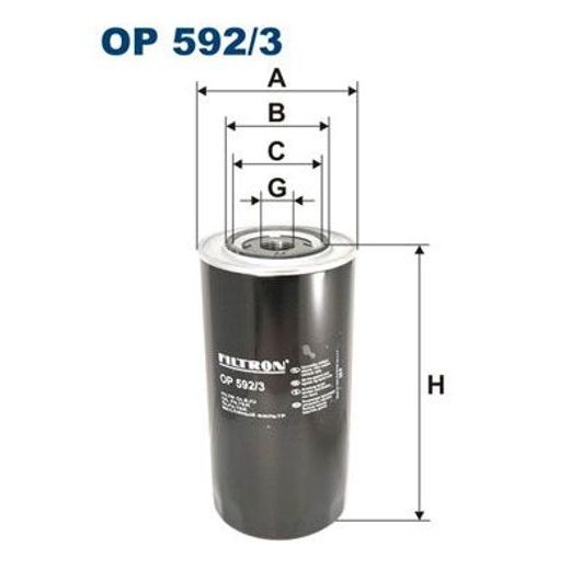 Olejový filtr FILTRON OP 592/3