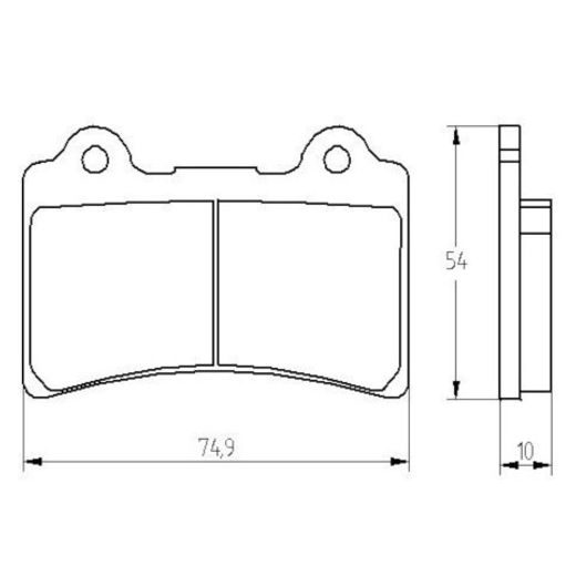 Brzdové destičky ACCOSSATO AGPA197 ZXC