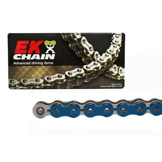 QX-kroužkový řetěz EK 520 SRX2 120 L Metalická modrá