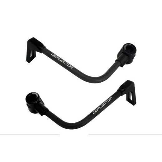 Chrániče páček ACCOSSATO s černou hadicí a kloubem right + left, aluminium