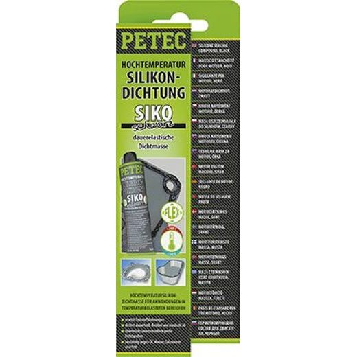 PETEC 97780 Silikonová těsnicí hmota, černá 70ml