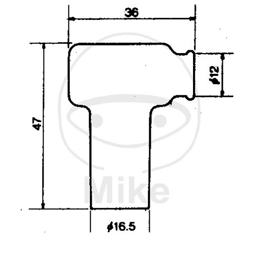 Koncovka zapalovací svíčky NGK LB05EMH-R