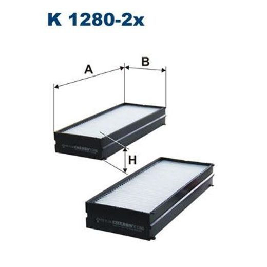 Filtr, vzduch v interiéru FILTRON K 1280-2x