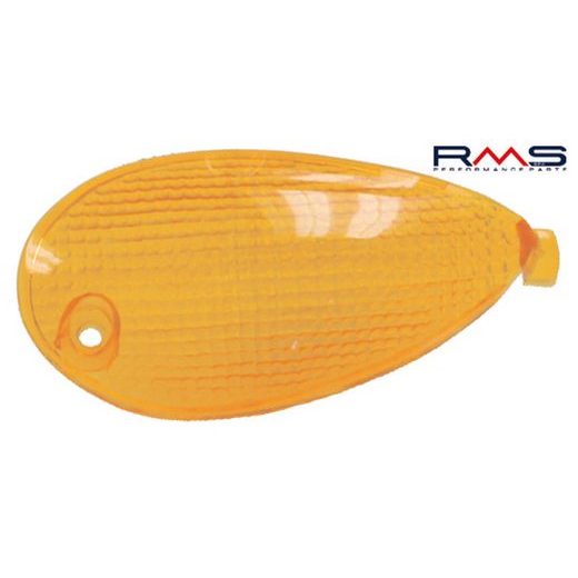 Sklo blinkru - pravé zadní RMS 246470130 oranžová Homologace