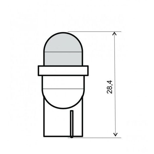 Přední světlo RMS 246510565 T10 12V