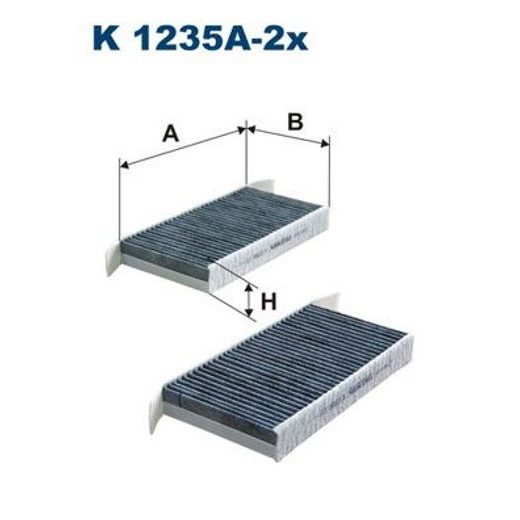 Filtr, vzduch v interiéru FILTRON K 1235A-2x