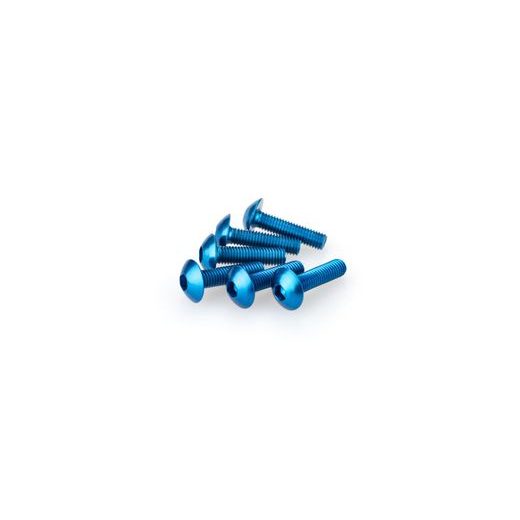 Šrouby PUIG ANODIZED 0550A modrá M5 x 20mm (6ks)