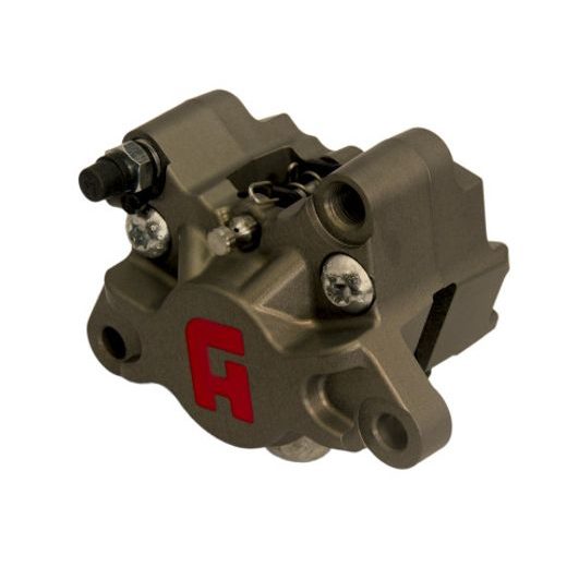 Axiální brzdový třmen ACCOSSATO PZ015 včetně 2 brzdových destiček – rozteč středu 84 mm