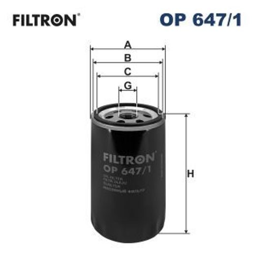 Olejový filtr FILTRON OP 647/1