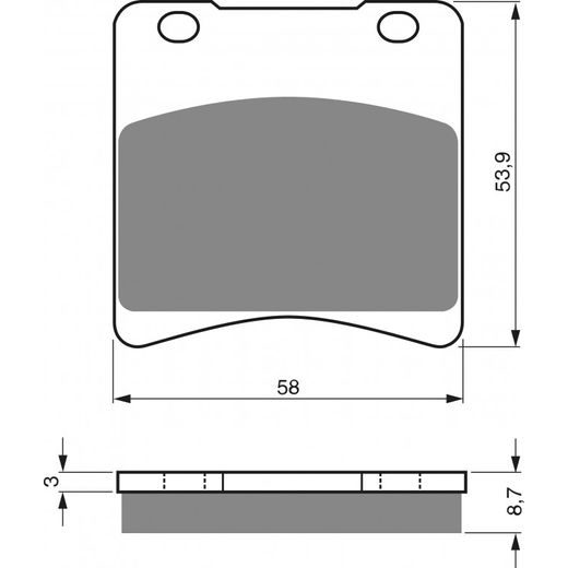 Brzdové destičky GOLDFREN 085 K1