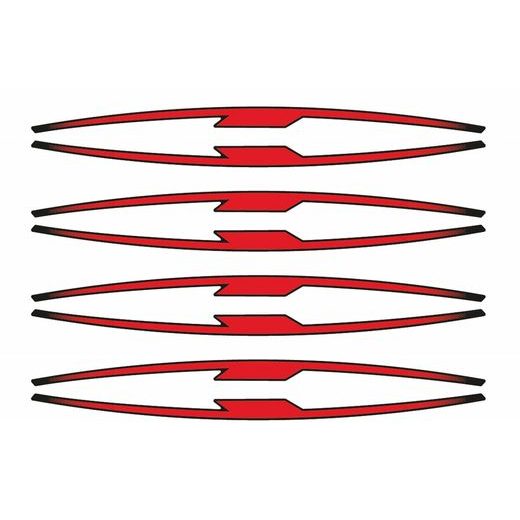 Linka na ráfek PUIG 21833R červená linky na ráfek - sada 8ks