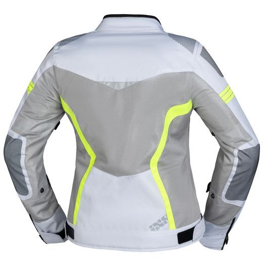 Dámská sportovní bunda iXS TRIGONIS-AIR X51064 světle šedo-šedo-neonově žlutá DXL