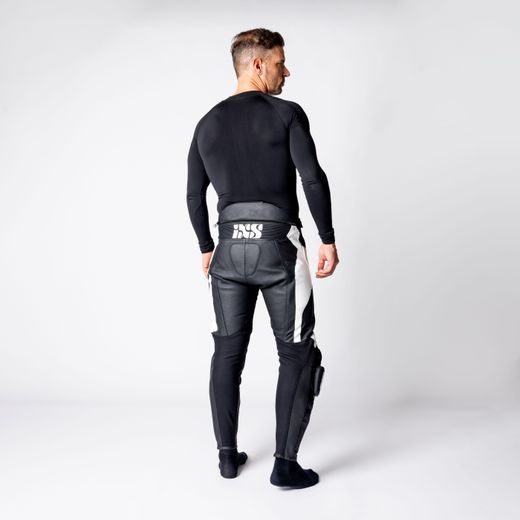 Dvoudílná kožená kombinéza iXS ACE 1.0 X2-229406 černo-bílo-červená 48
